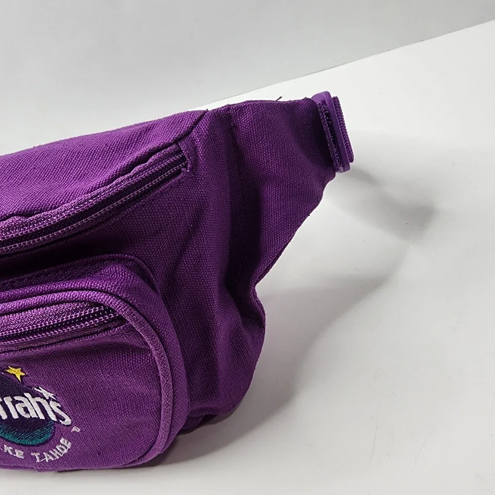 Harrah's Lake Tahoe Purple Vintage Fanny Pack Embroidered